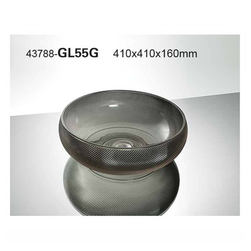 سنگ روشویی کریستالی خاکستری 160*410*410 مدل GL55-G-PI مرآس MERASSE (به سفارش اروپا) لاله3*12