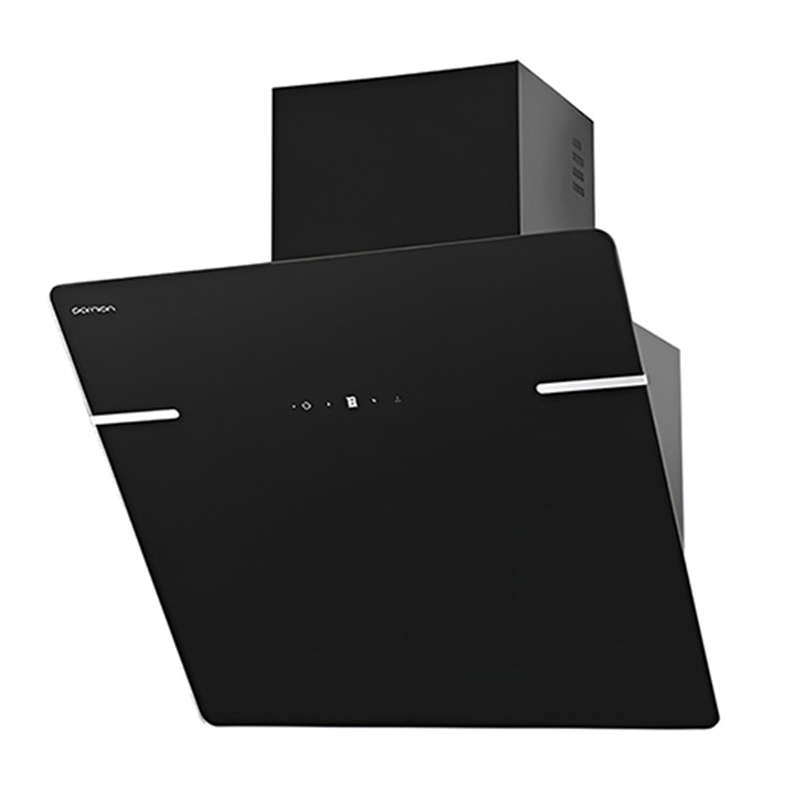 هود 60سانت شیشه ای مورب مشکی مدل PH-1601 پرنیان PARNIAN STEEL 