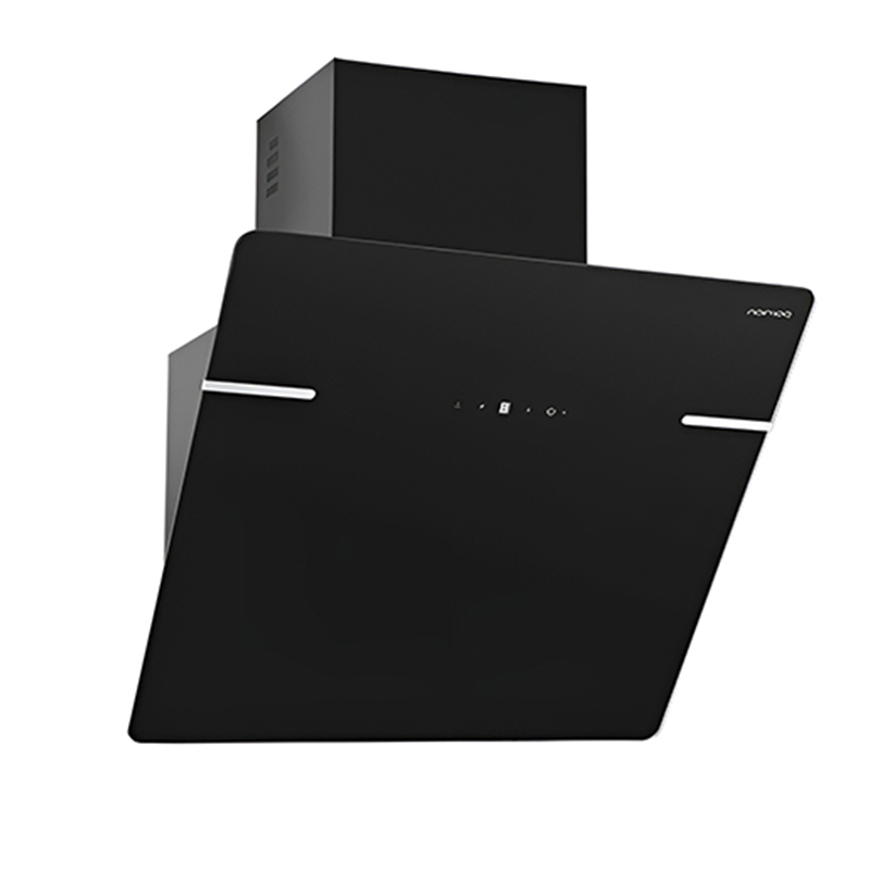 هود 60سانت شیشه ای مورب مشکی مدل PH-1601 پرنیان PARNIAN STEEL 