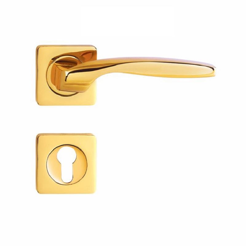 دستگیره روزت سوییچی طلایی 6952R پرایم HTN Prime 6952R Gold Key Rosette Door Handle