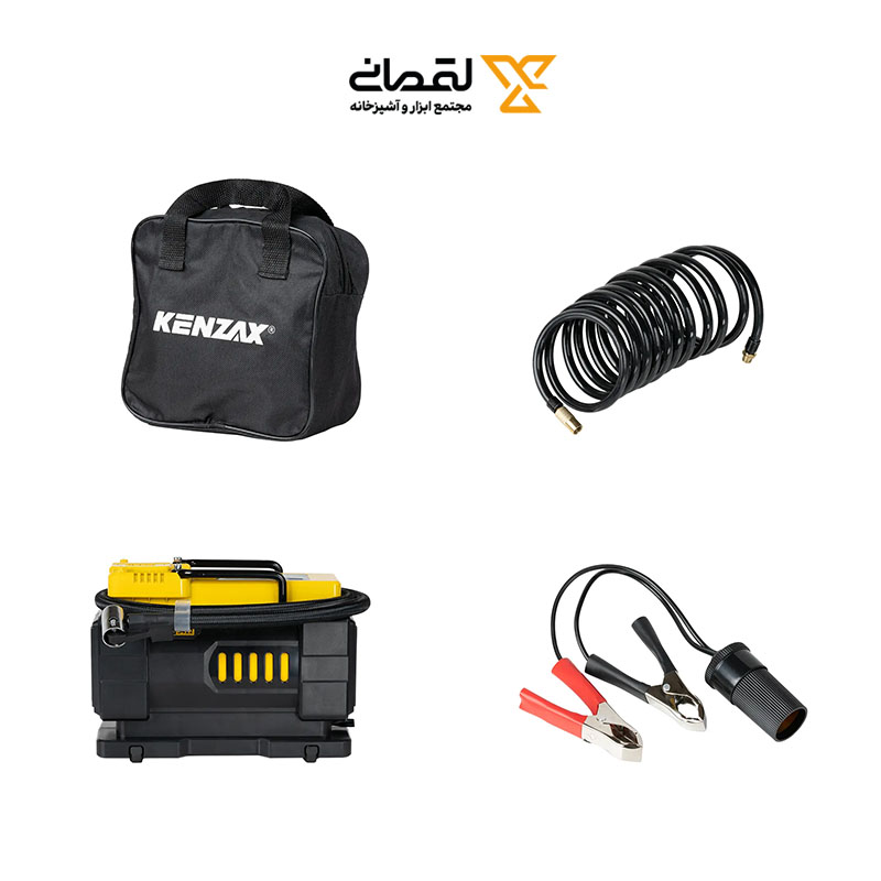 کمپرسور فندکی 120 وات دو کاره دیجیتال مدل 5412 کنزاکس KENZAX