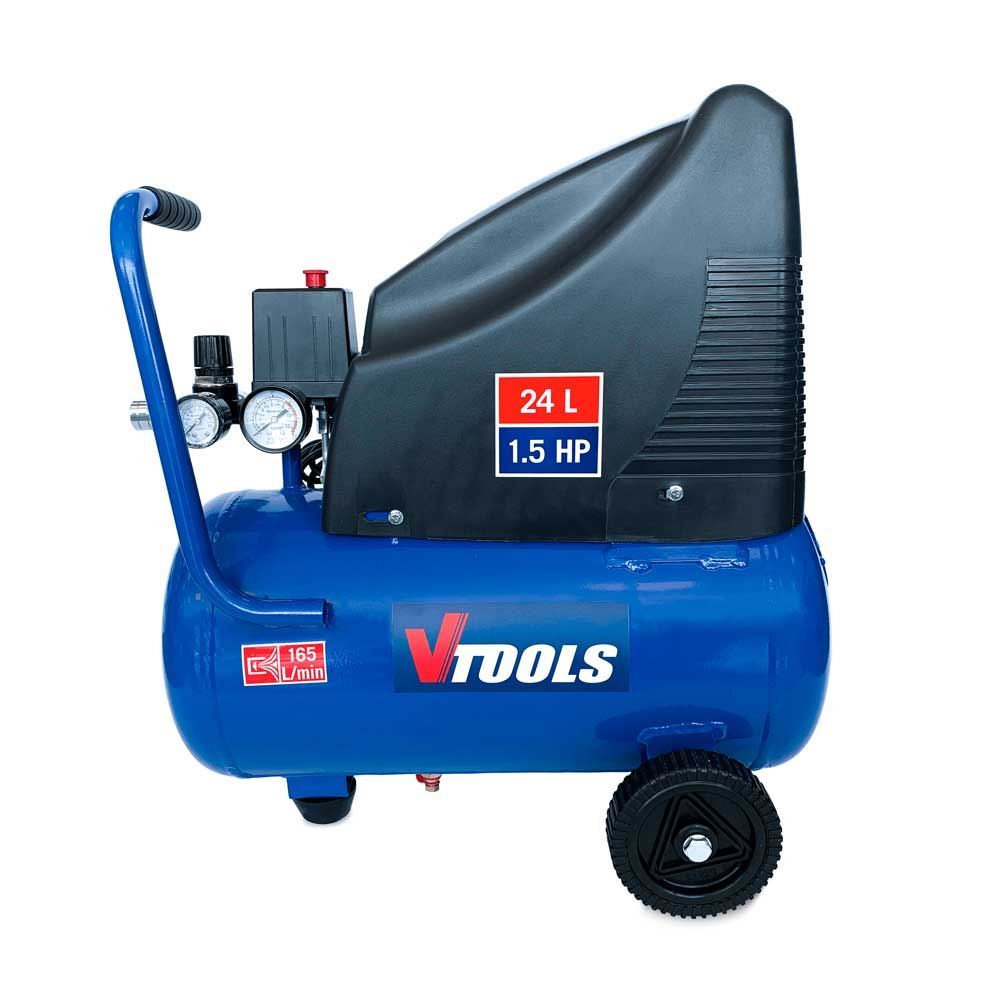 کمپرسور هوا 24 لیتری مدل FORD-VTOOLS  کد VT1302 R57*1     فرشنه5*12