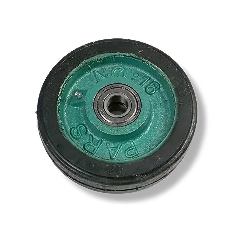 چرخ تک 16 سانتی متری چدن سبز لاستیکی پارس PARS 1*I83     12*J19