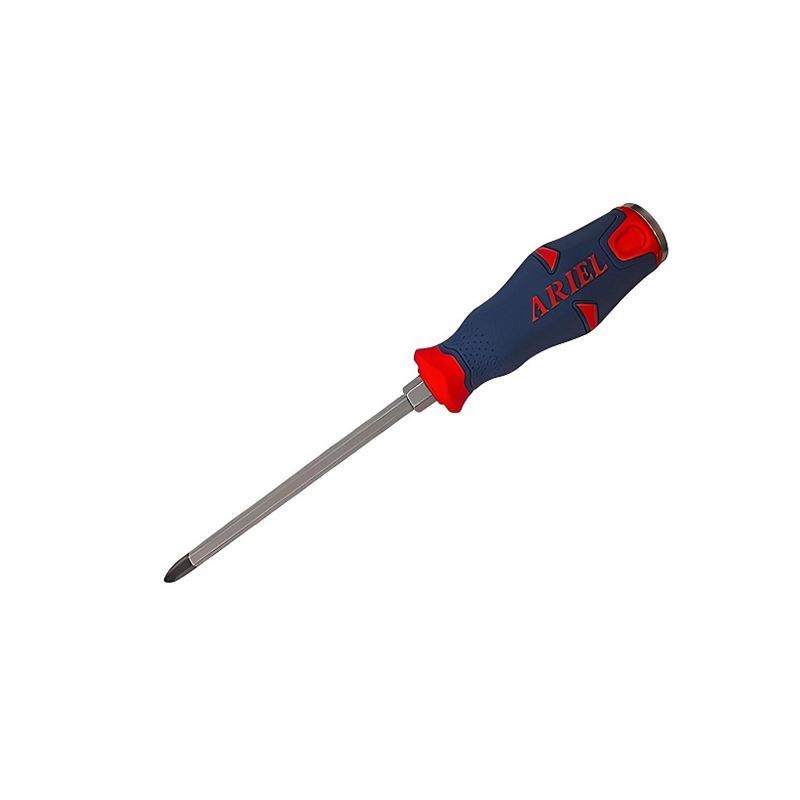 پیچ گوشتی چهار سو ضربه ای بلند 250*8 دسته فایبر ARIEL2 PH3.250 کد PZH3250 1*L32