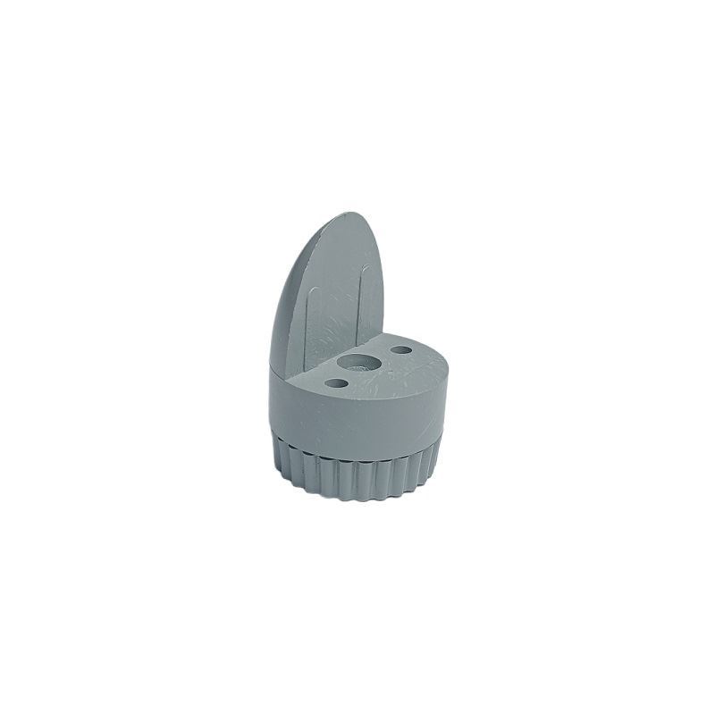 پایه کابینتی تخم مرغی یکطرفه طوسی کد P70 S.A باربد 1*Z04/2  بابونه12*12