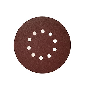 سنباده (اوربیتال) گرد پشت چسبدار 120 (قطر 215 ) 10 سوراخ پاس PAS