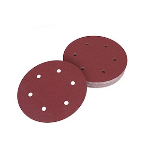 سنباده (اوربیتال) گرد پشت چسبدار 150 (قطر 225) 6 سوراخ پاس PAS