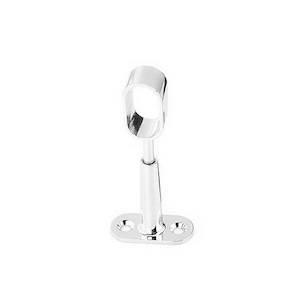 پایه سقفی بیضی لوله استیل 30*16 ته باز کروم کد N502 S.A نایس NICE