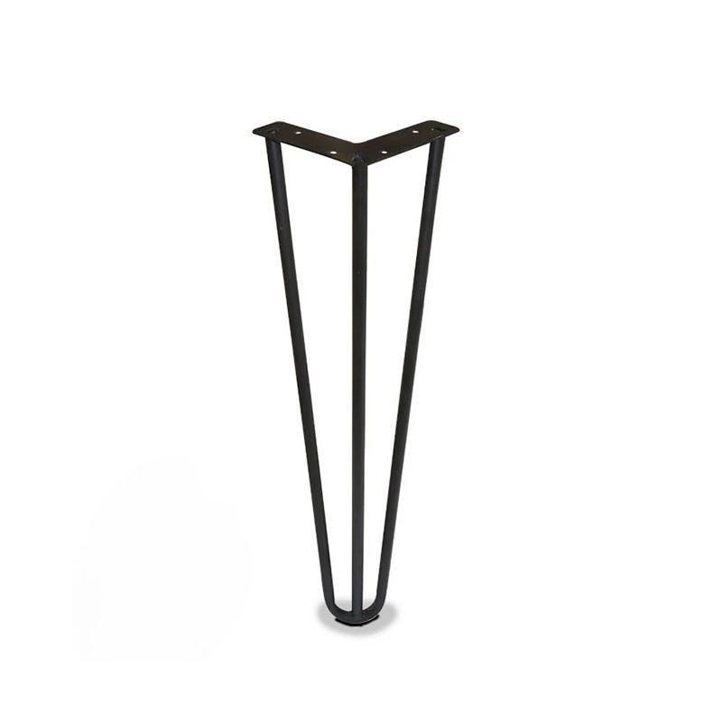 پایه میز سنجاقی مشکی 30 سانتی R23*1         بابونه 13*12