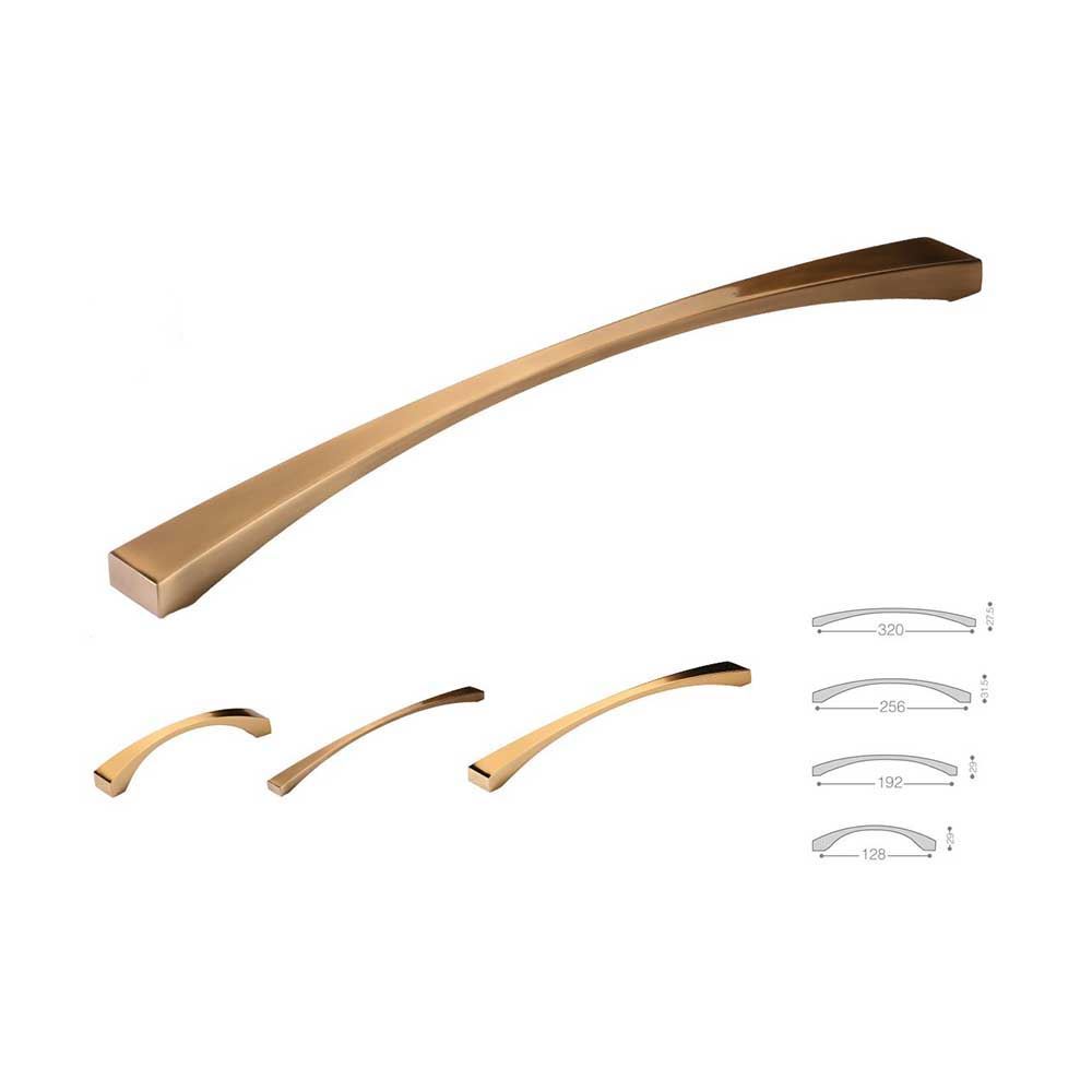 دستگیره کابینتی دو پیچ طلایی 256-5-319بهریزان C43*1