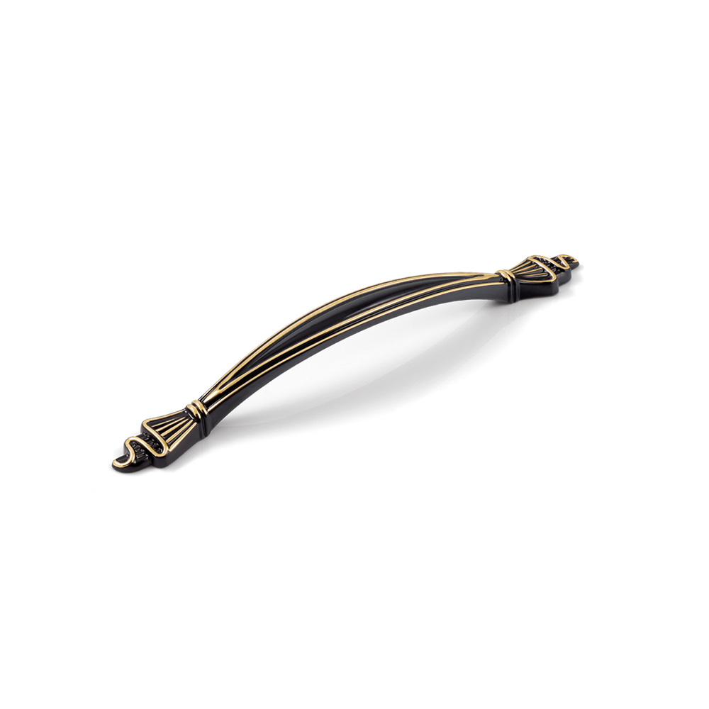 دستگیره کابینتی دو پیچ طلایی مشکی H1628-128 پرایم (S.A) 1*B24