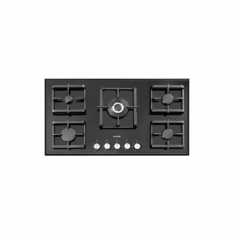 اجاق گاز 5 شعله شیشه ای مدل G542 ایلیا استیل ILIA STEEL 