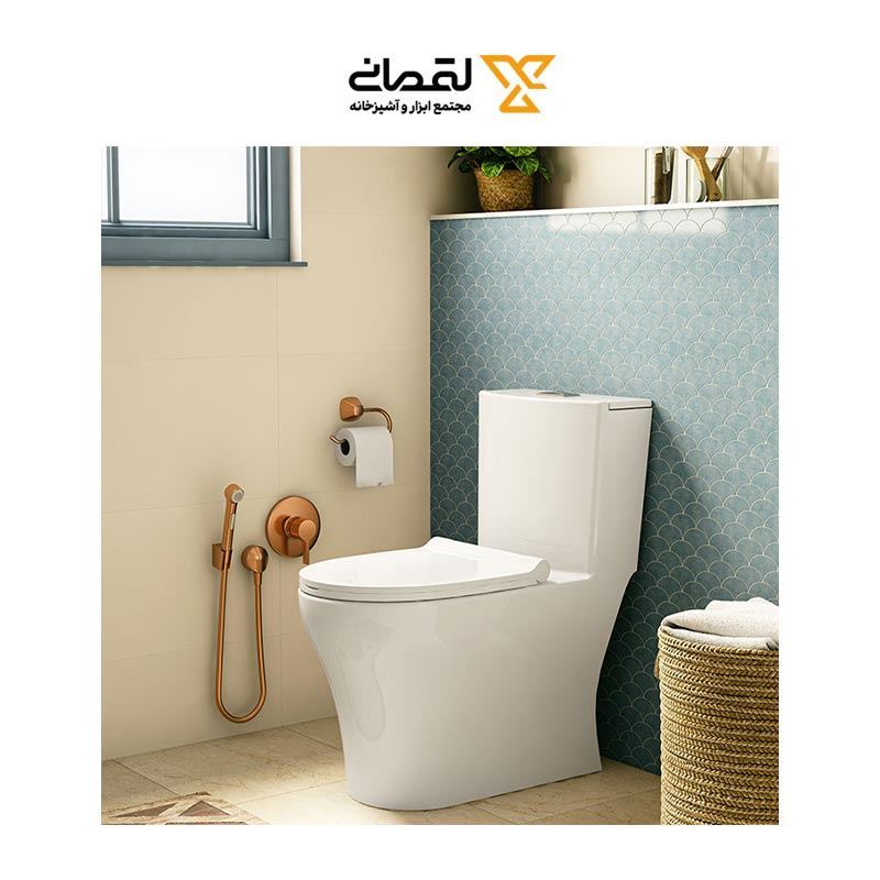 توالت فرنگی مدل کانسپت سفید ساده درجه دو چینی کرد 12*A26   مریم12*12