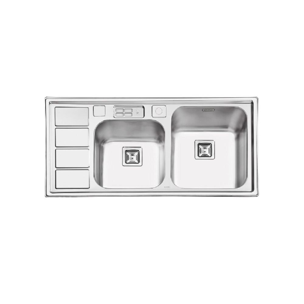 سینک ظرفشویی توکار راست مدل 2052 ایلیا استیل ILIA STEEL نسترن22*12