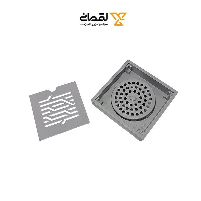 کفشور 10*10 س.م استیل مات کد SM405P سارانیک SARANIC 1*J83