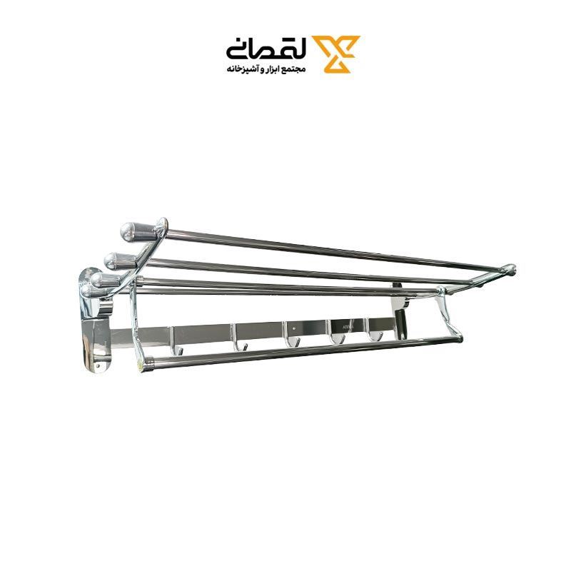 جا حوله آویز تاشو کروم 60 سانت آتریسا SKY مدل C009 1*G11