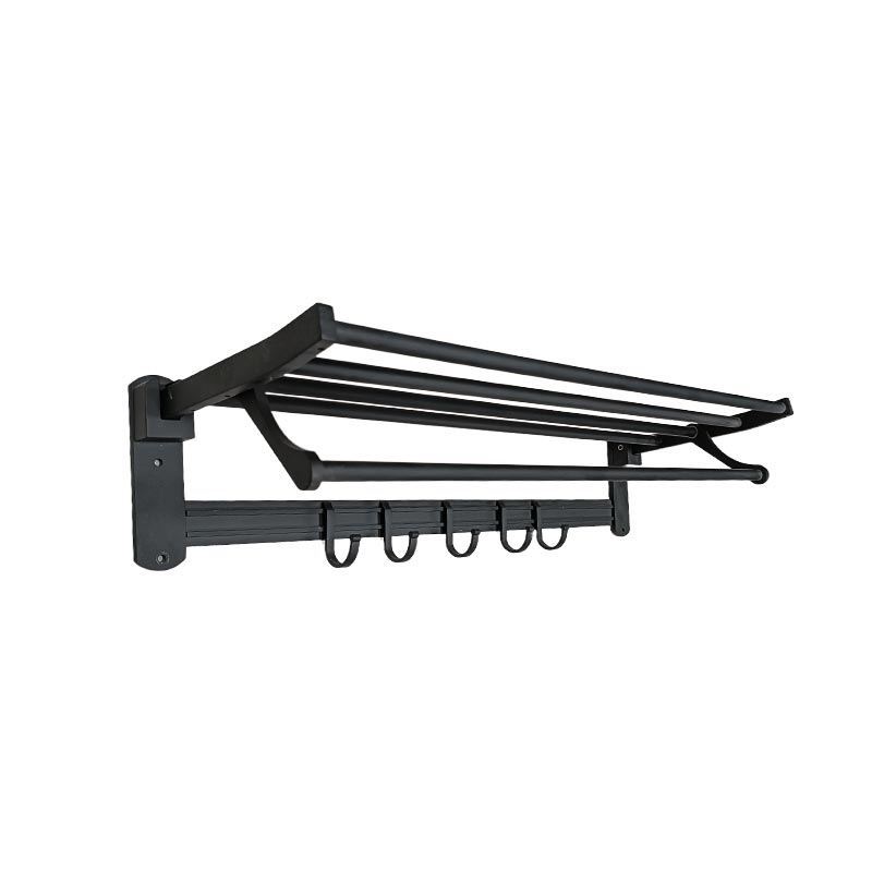 جا حوله آویز تاشو مشکی 60 سانت آتریسا SKY مدل S9207-B 1*G11
