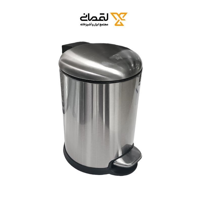 سطل زباله پدالی 5 لیتری کروم مات SKY آتریسا 1*I91