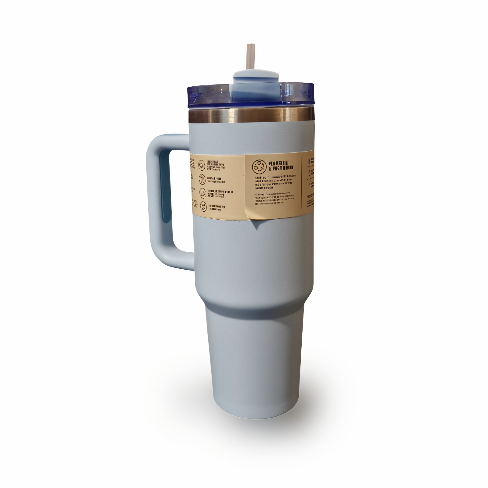 تراول ماگ لبوبو آبی STANLEY  STANLEY Labubu Blue Travel Mug 1.18L – Stainless Steel Insulated Tumbler