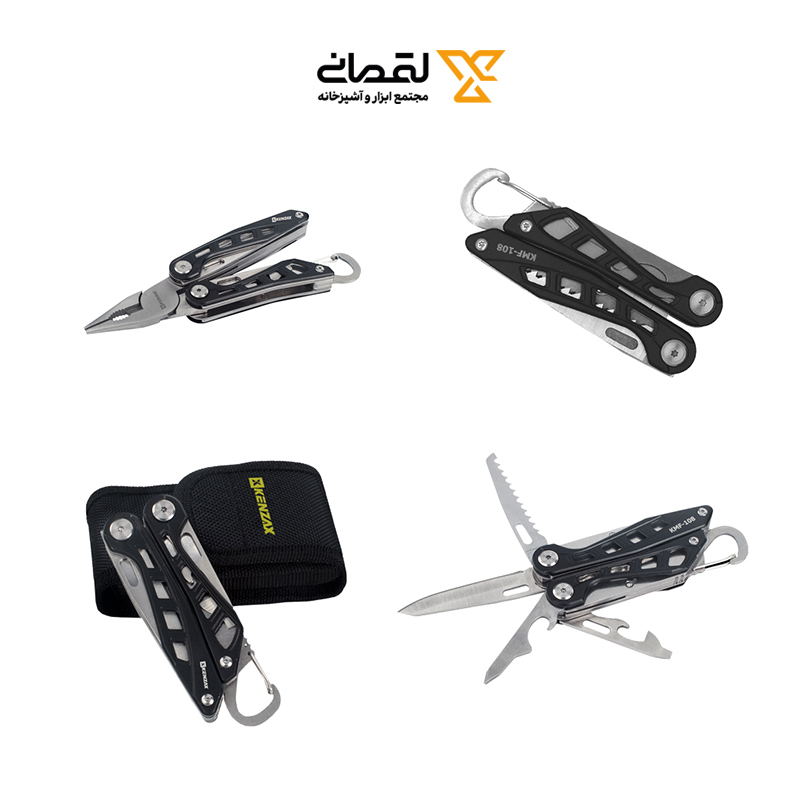 انبر دست 10 کاره اورست مدل 9040 کنزاکس KENZAX KENZAX 9040 Everest 10-in-1 Multi Tool Pliers