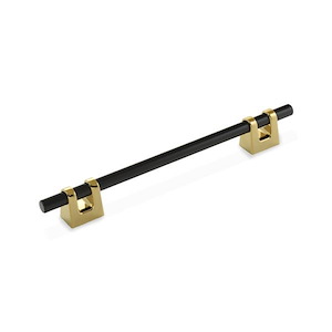 دستگیره کابینتی دو پیچ طلایی مشکی H2708-192G پرایم