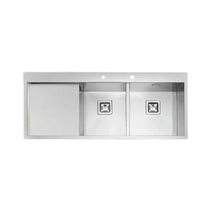 سینک ظرفشویی توکار چپ با جا مایع  مدل 6030 ایلیا استیل ILIA STEEL