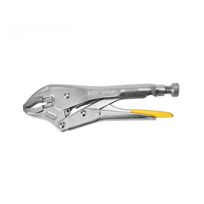 انبر قفلی 7 اینچ مدل KLP-207 کنزاکس KENZAX KENZAX KLP-207 7 Inch Curved Jaw Locking Pliers – Heavy Duty Molybdenum Steel Tool