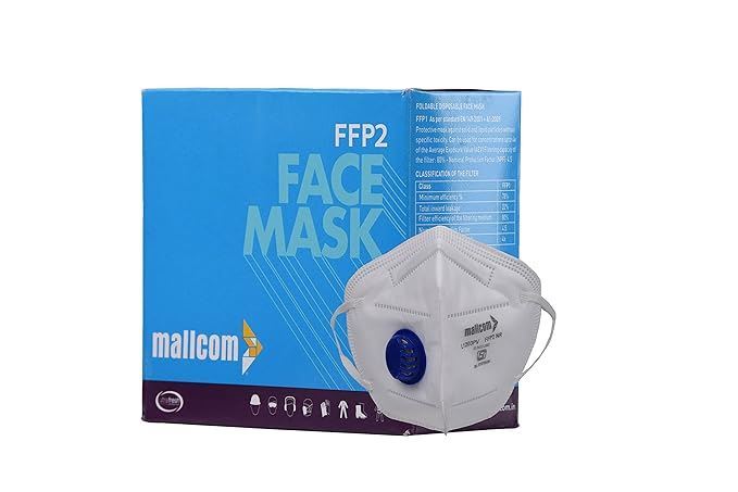 ماسک نمدی فیلتردار FFP2 سفید 1*G34     12*K11