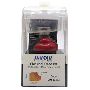 تیغ فرز نجاری (تیغ پروفیل لبه) کد DM643333 دامار DAMAR 