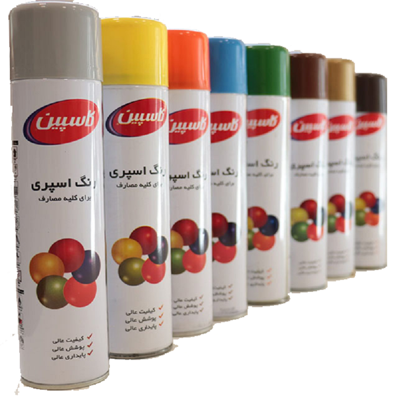 اسپری رنگ نقره ای کاسپین CASPIAN 1*J12