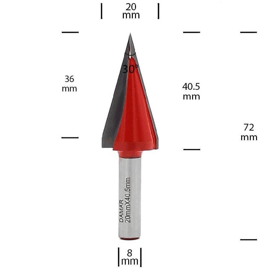 تیغ فرز نجاری کد DM-082003-30 دامار DAMAR 1*N1