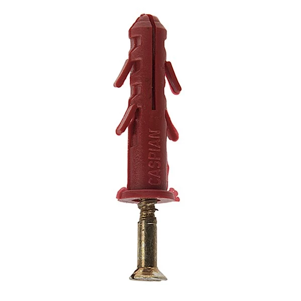 پیچ و رولپلاک 4 س.م چهار سو لبه دار کاسپین CASPIAN H42*1       بنفشه8*12