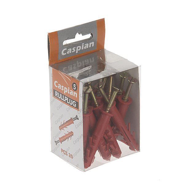 پیچ و رولپلاک 5 س.م چهار سو لبه دار کاسپین CASPIAN 1*H42     12*بنفشه8