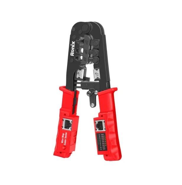 انبر سوکت زن تلفن و شبکه دارای تستر شبکه RH-1831 رونیکس RONIX 1*L73