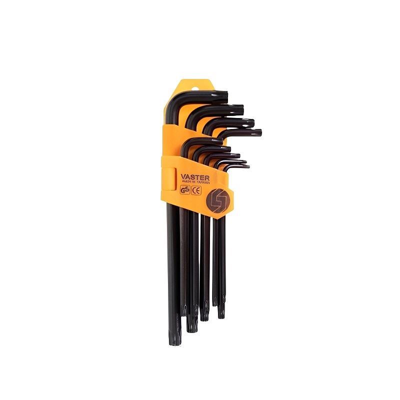 ست آچار آلن 9 عددی ستاره ای بلند واستر VASTER کد VHC006x 1*L42