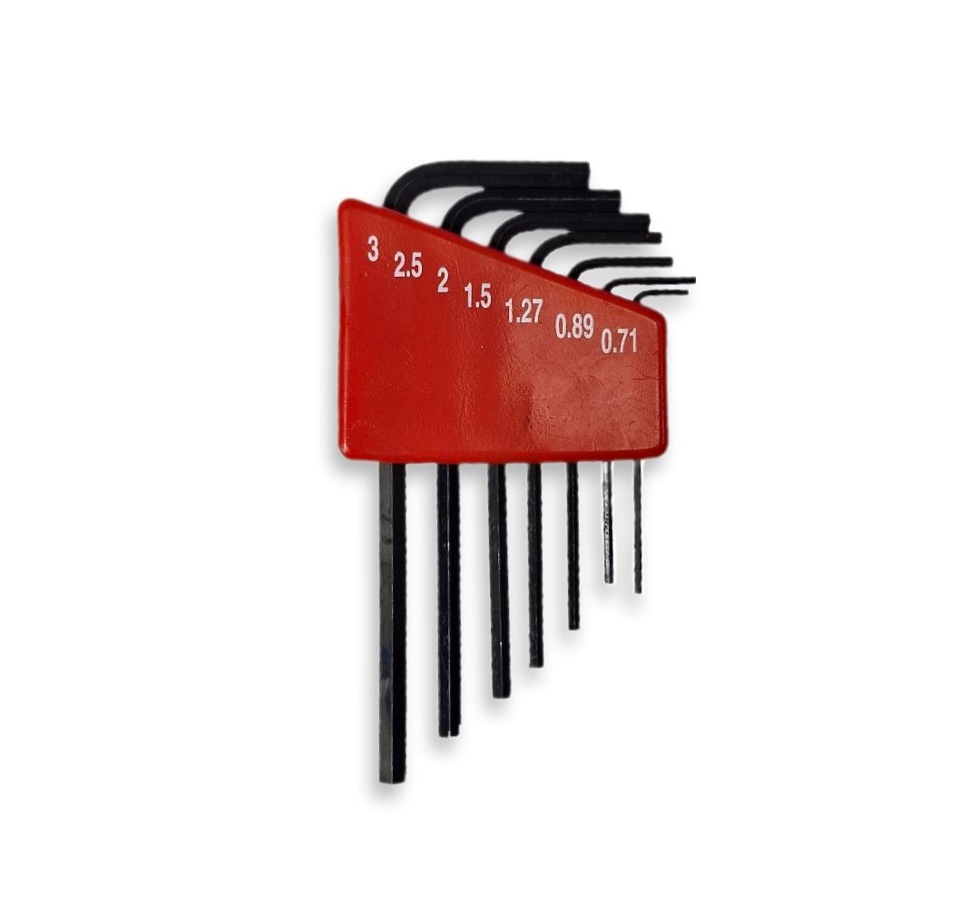 ست آچار آلن 7 عددی 6 گوش کوتاه کد VH030 واستر  VASTER 1*L42