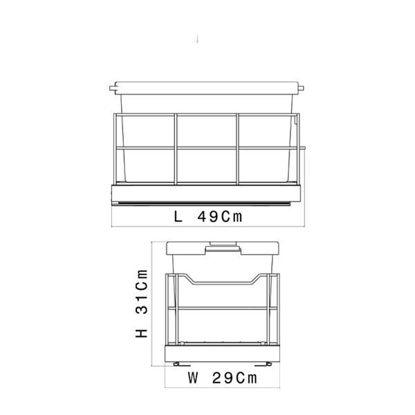 جا برنجی ریل کف تک مخزنه کد A359 آدلان ADLAN 1*H61