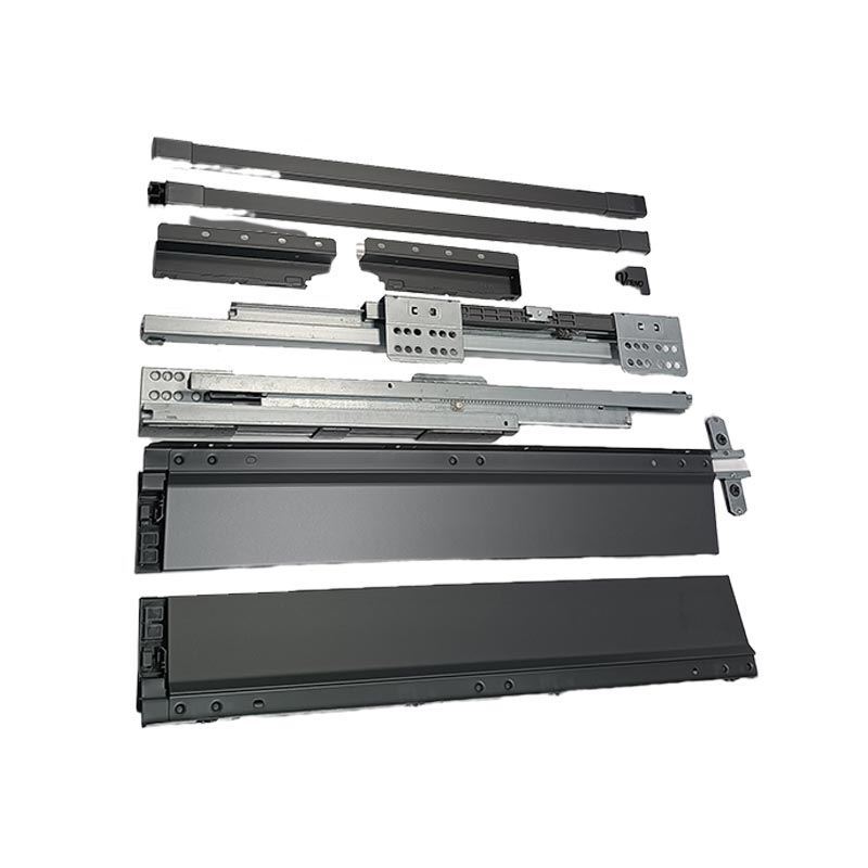 ریل بدنه دار فلزی متوسط 50 سانت طوسی کد A+  H-UP33 ورنو VERNO 1*G51