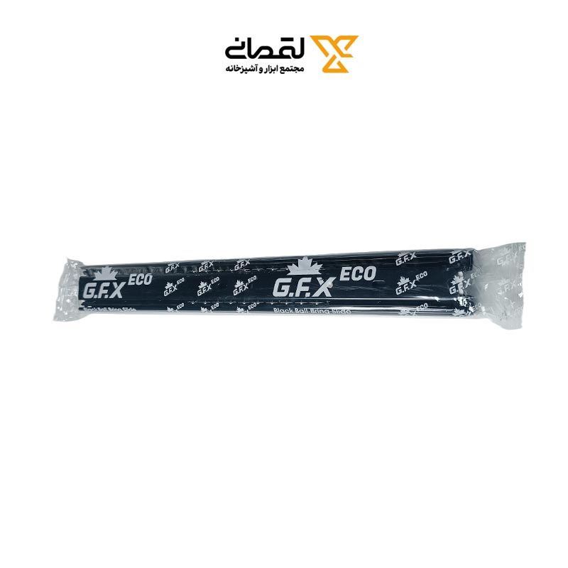 ریل سه تکه ساچمه ای 60 سانتی متری مشکی کد 4510 گوفیکس G.F.X 1*D13   بابونه10*12