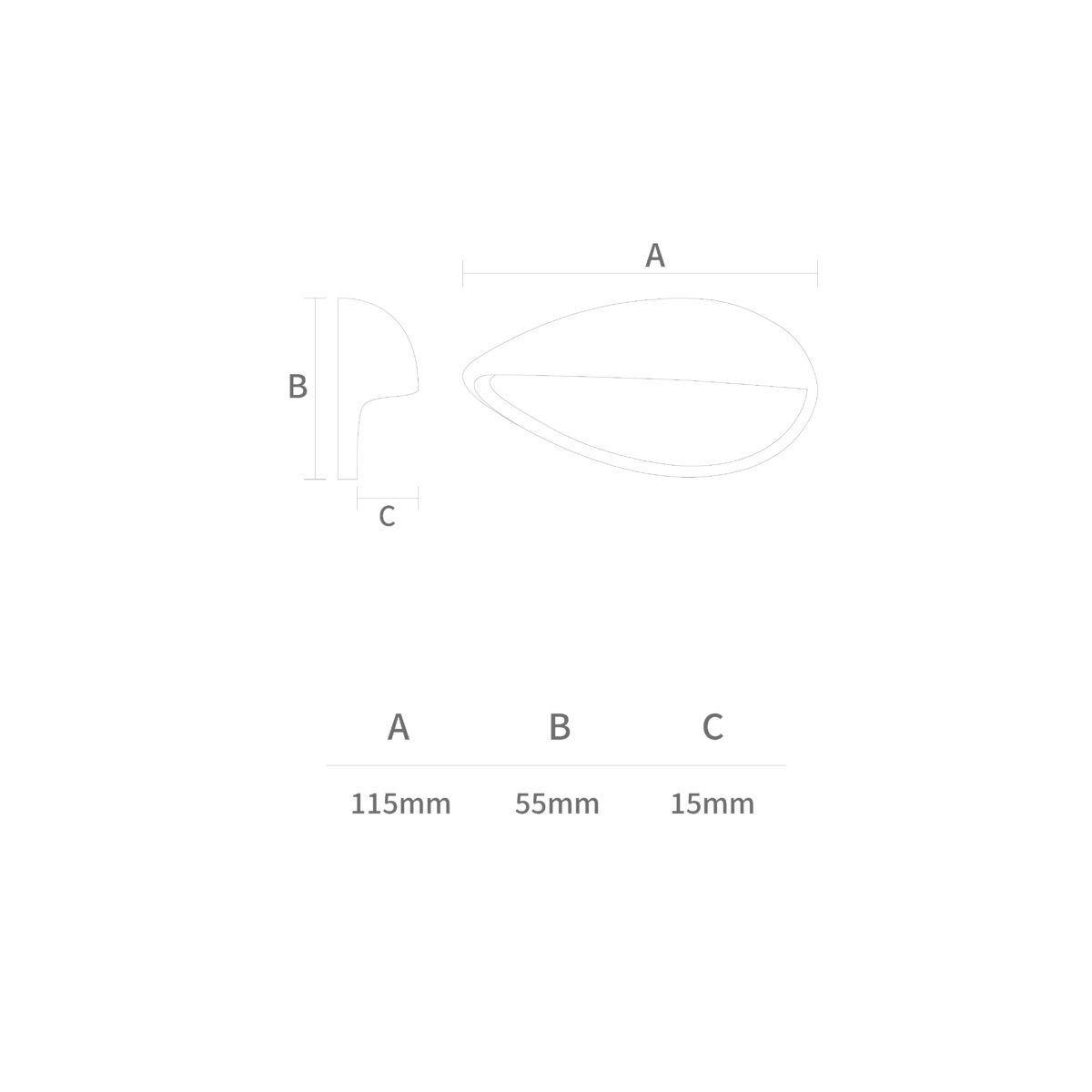 دستگیره کابینتی دو پیج مشکی H2608-64  پرایم (S.A) 1*H53
