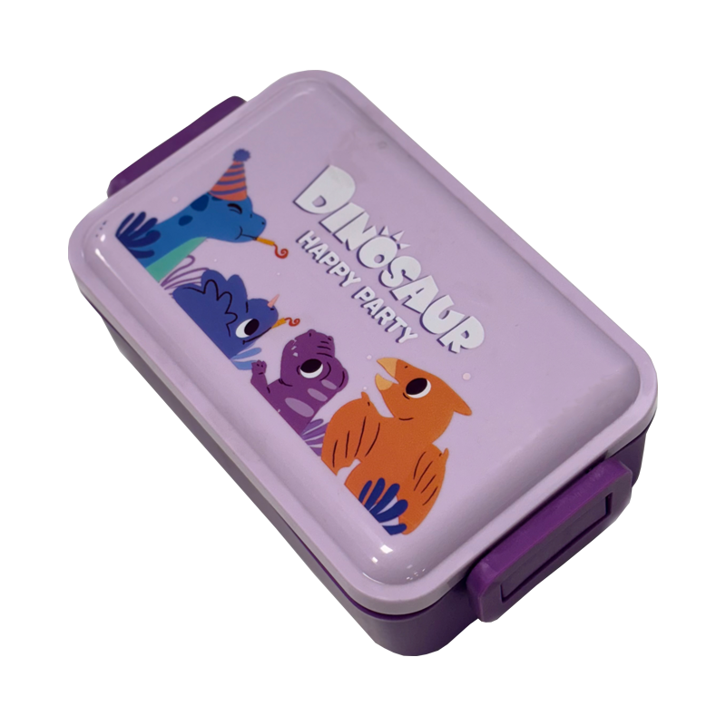 ظرف غذا دایناسور بنفش کد B-026	