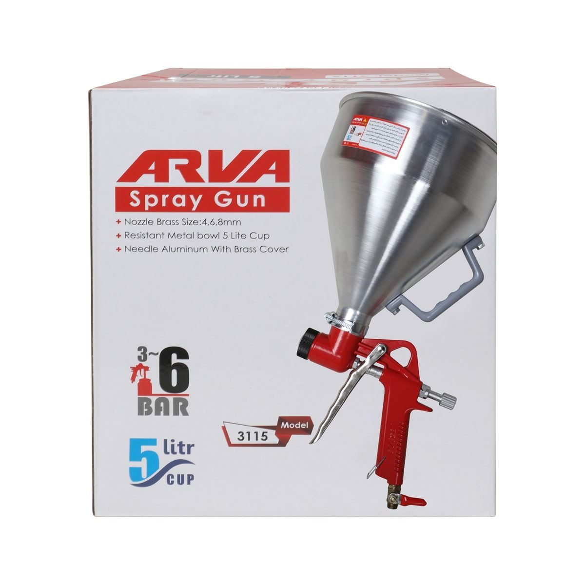 پیستوله کنیتکس پاش 5 لیتری مدل 3115 آروا ARVA 1*K41