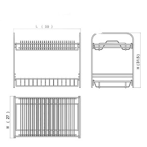 آبچکان رومیزی کوچک استیل با جاقاشقی و جالیوانی کد AS908 آدلان ADLAN H61*1