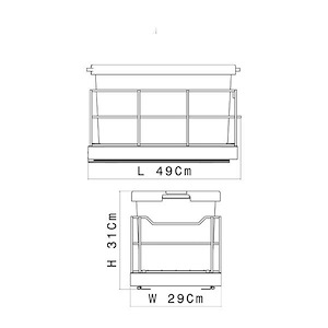 جا برنجی ریل کف تک مخزنه کد A359 آدلان ADLAN 1*H61