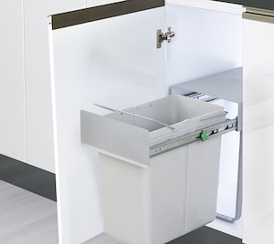 سطل زباله تک مخزنه ریلی متوسط یونیت 23 کد A814 طوسی آدلان ADLAN 1*H31     12*H10