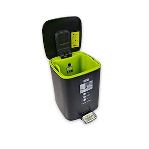 سطل زباله 6 لیتری مربع مشکی مات اکو کد 9388P-BL اسمارت SMART 