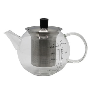 قوری در استیل 400ML  PIREX شفاف مدل VK314313 بی وی کی BVK 