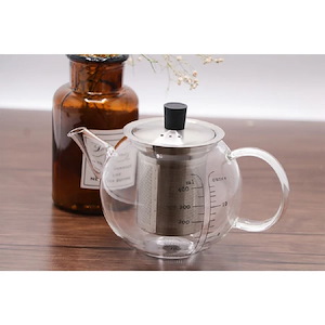 قوری در استیل 400ML  PIREX شفاف مدل VK314313 بی وی کی BVK 