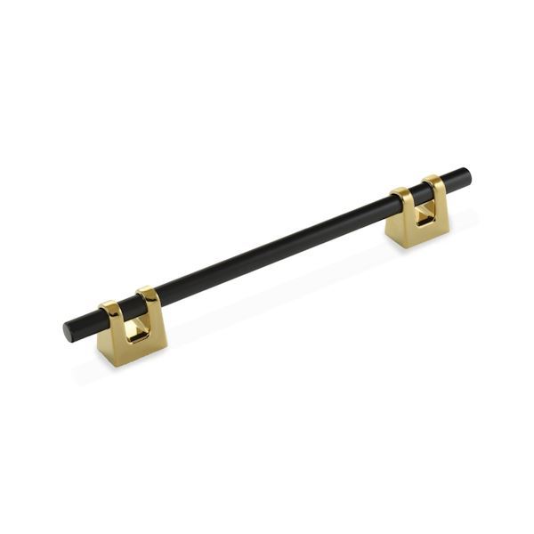 دستگیره کابینتی دو پیچ طلایی مشکی H2708-192G پرایم 1*B54