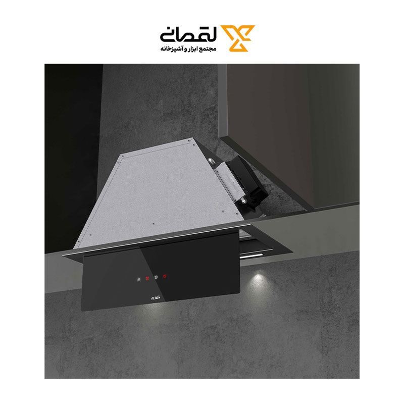 هود مخفی 60 سانت مشکی مدل H600BN آلتون ALTON نیلوفر3*12